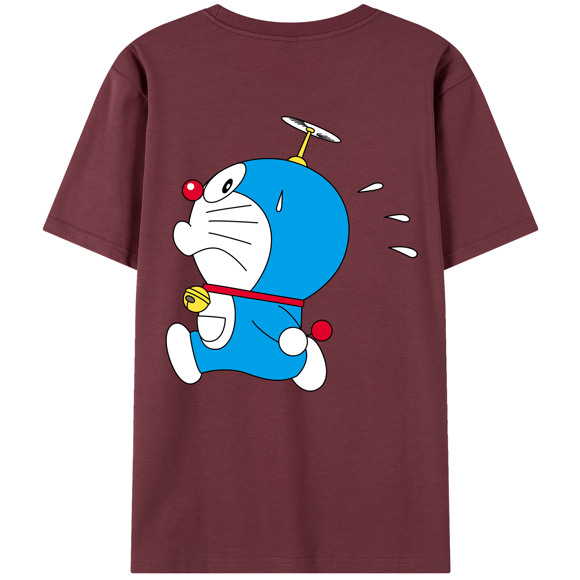 （画像用） ドラえもん Doraemon 綿100％半袖Tシャツ（背面プリント）